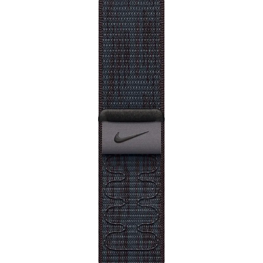 Удлинитель ремешка APPLE 42мм Nike Sport Loop Nike Sport Loop Чёрный/Синий для Apple Watch 38/42 mm — Изображение №1