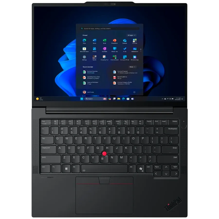 Laptop LENOVO ThinkPad E14 Gen 7 14" (1920x1200 60Hz), Core Ultra 5 Processor 225U, 16 GB, Graphics, Black, 512 GB — Image №4 Laptop LENOVO ThinkPad E14 Gen 7 14" (1920x1200 60Hz), Core Ultra 5 Processor 225U, 16 GB, Graphics, Black, 512 GB — Image №4