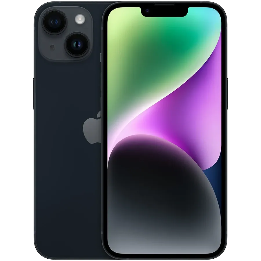 iPhone 14, 128 ГБ, Қараңғы түн — image №1