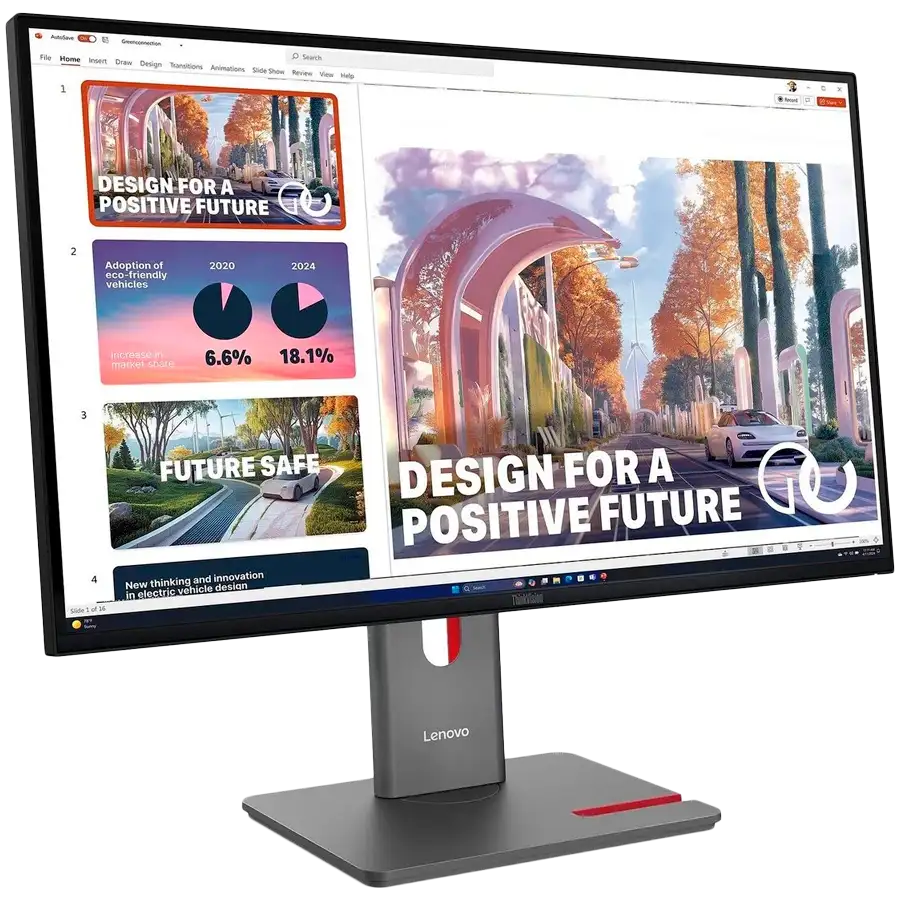 LENOVO Monitor LED (27", 2560x1440, IPS) Black — Image №2