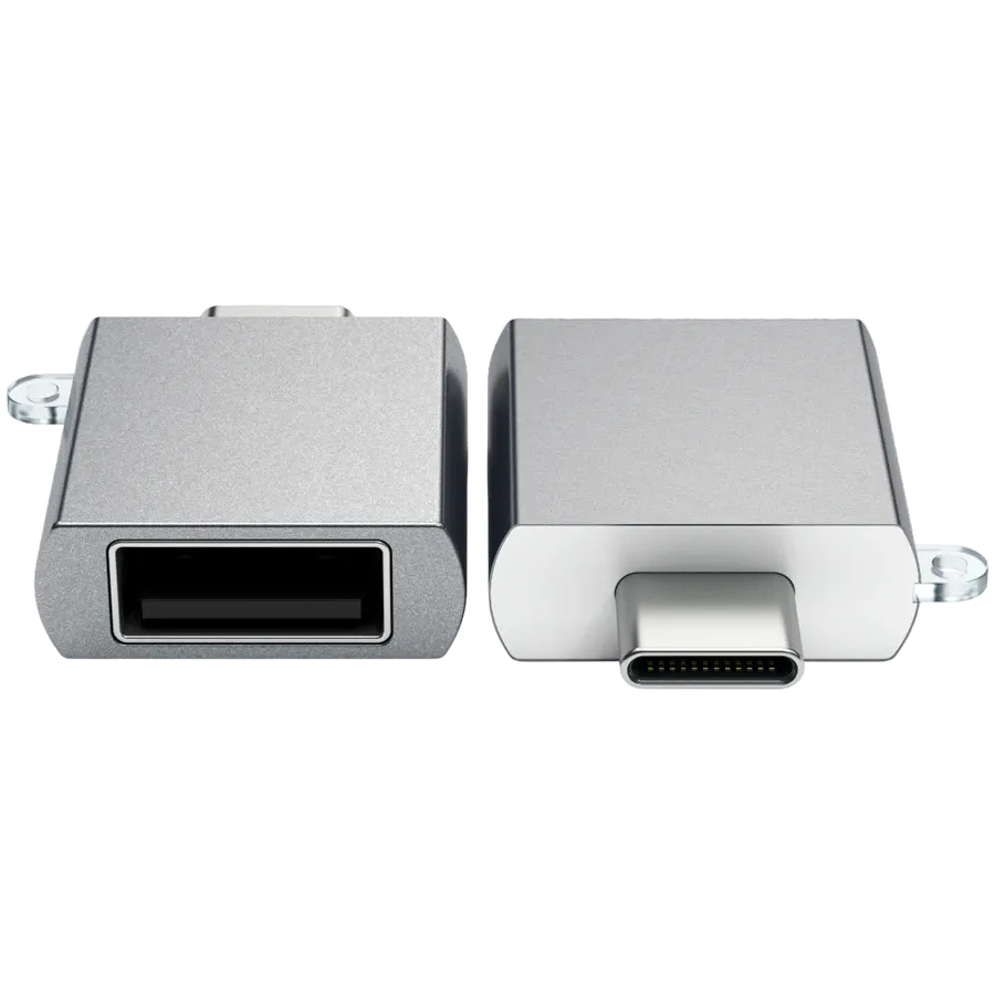 USB-C to USB Adapter SATECHI, Space Gray (ST-TCUAM) — Изображение №4 USB-C to USB Adapter SATECHI, Space Gray (ST-TCUAM) — Изображение №4