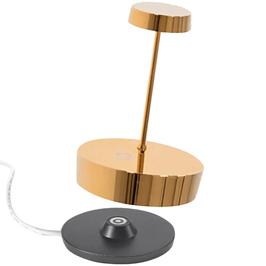 ZAFFERANO SWAP MINI TABLE LAMP 100x148mm. GOLD 2.0W LED 112/120/127 lm. — Изображение №1