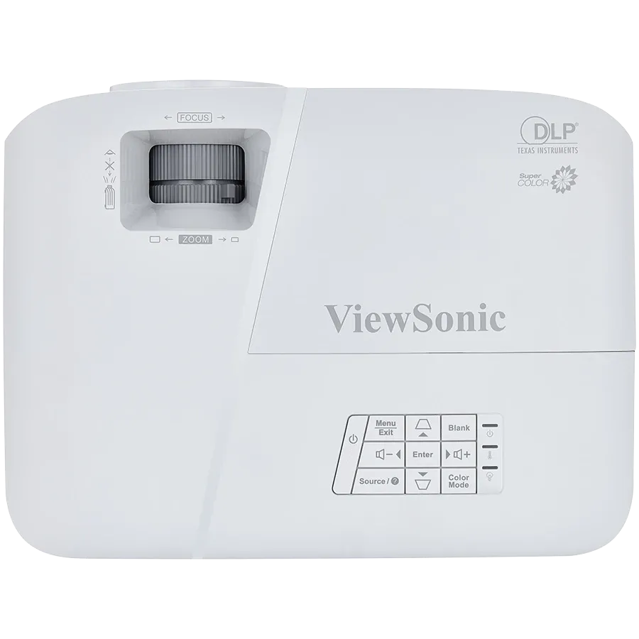 VIEWSONIC Projector DLP Desktop/Ceiling 1024x768 White/Gray — Image №3