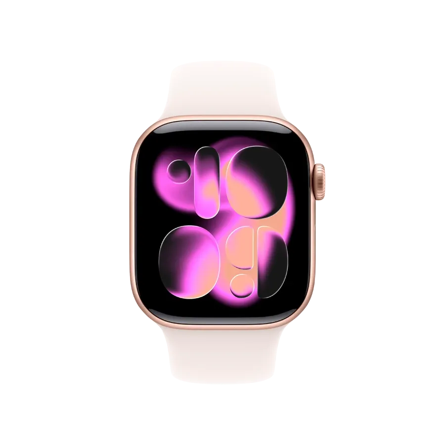 Apple Watch Series 11 GPS, 42mm, Rose Gold Aluminium, Light Blush Sport Band, S/M — Image №2