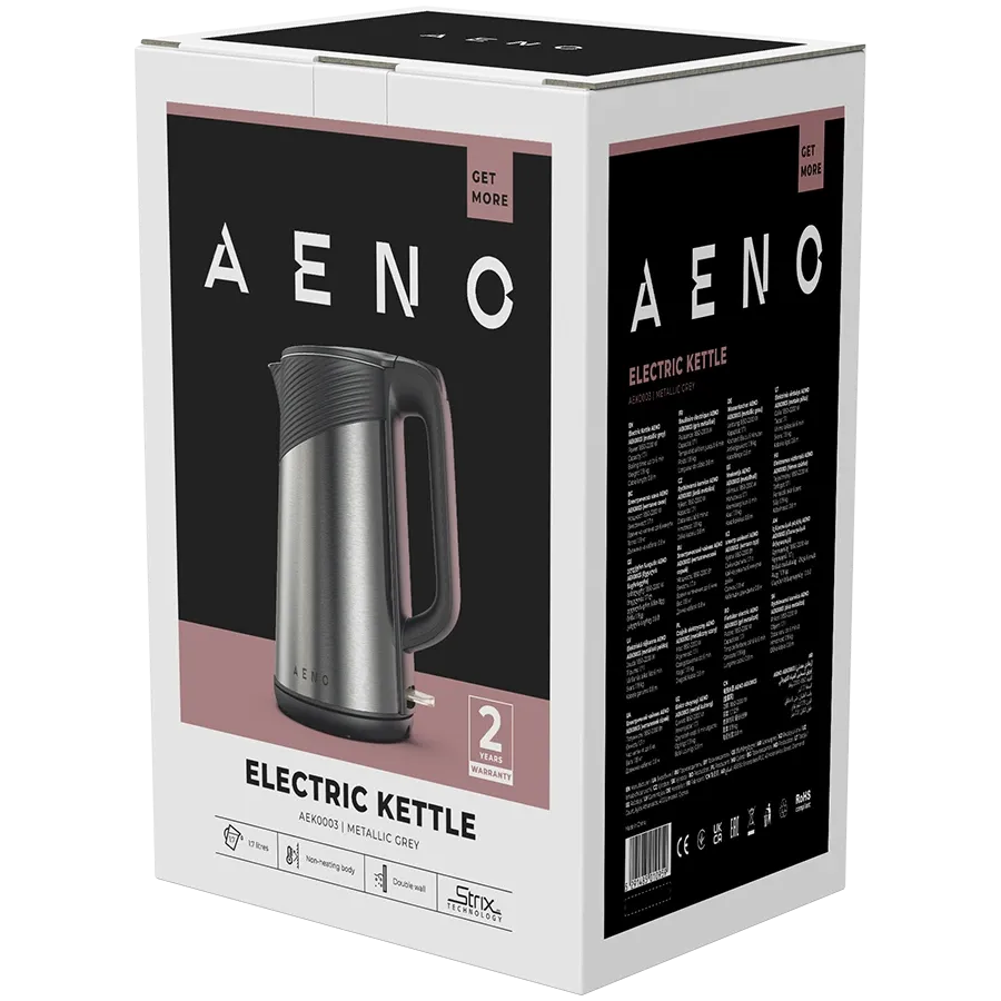 AENO Kettles (1.7 L), Metallic Gray — Image №4