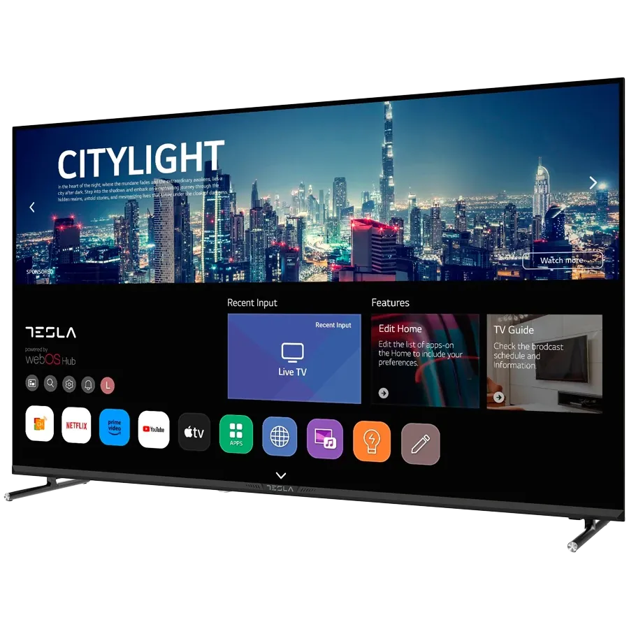 TESLA Смарт ТВ, LCD, 50", UHD, Чёрный — Изображение №3 TESLA Смарт ТВ, LCD, 50", UHD, Чёрный — Изображение №3