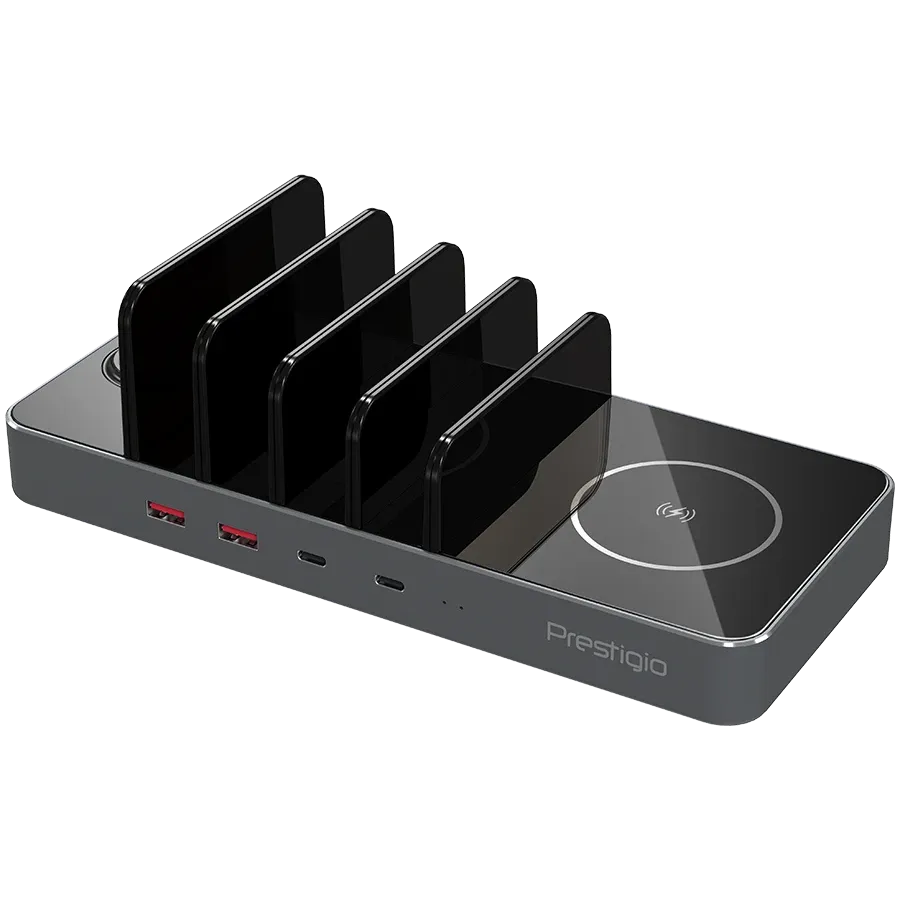 PRESTIGIO ReVolt A6 Ασύρματος φορτιστής, 10 βατ, Μαύρος — Εικών №4