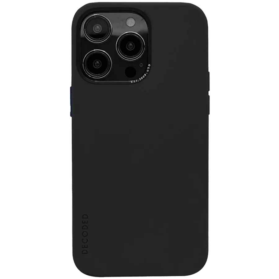 DECODED Θήκη ANTIMICROBIAL SILICONE CASE με MagSafe, Μαύρος for iPhone 14 Pro — Εικών №1