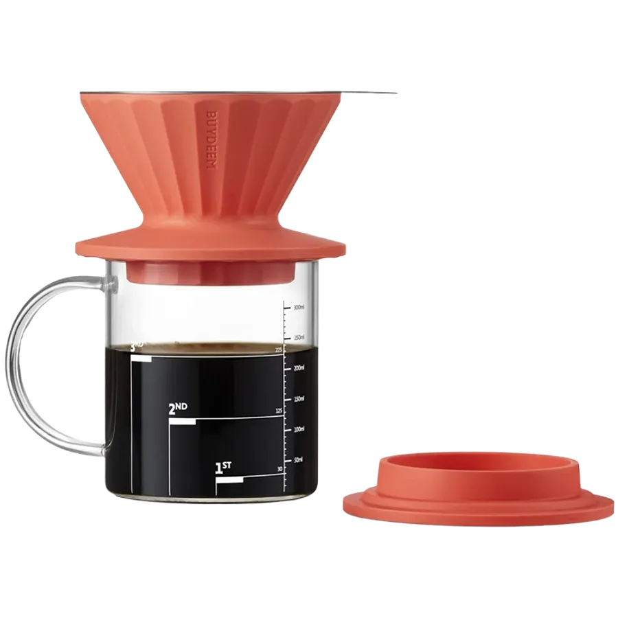 Фильтр для кофе BUYDEEM (350 мл), яркий оранжевый — Изображение №1