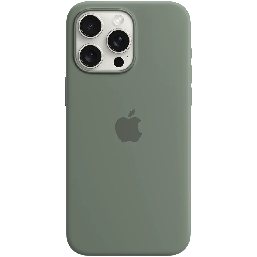 APPLE Θήκη Silicone Case with MagSafe με MagSafe, Cypress for iPhone 15 Pro Max — Εικών №1