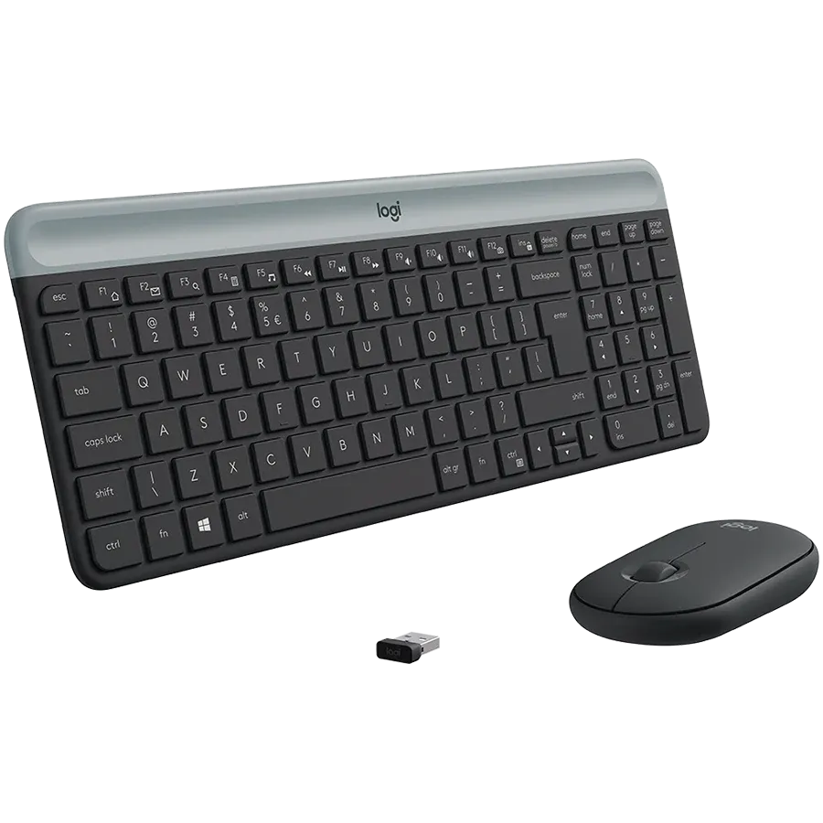 Клавиатура LOGITECH MK470, Беспроводное, Графит, Международный Английский — Изображение №4