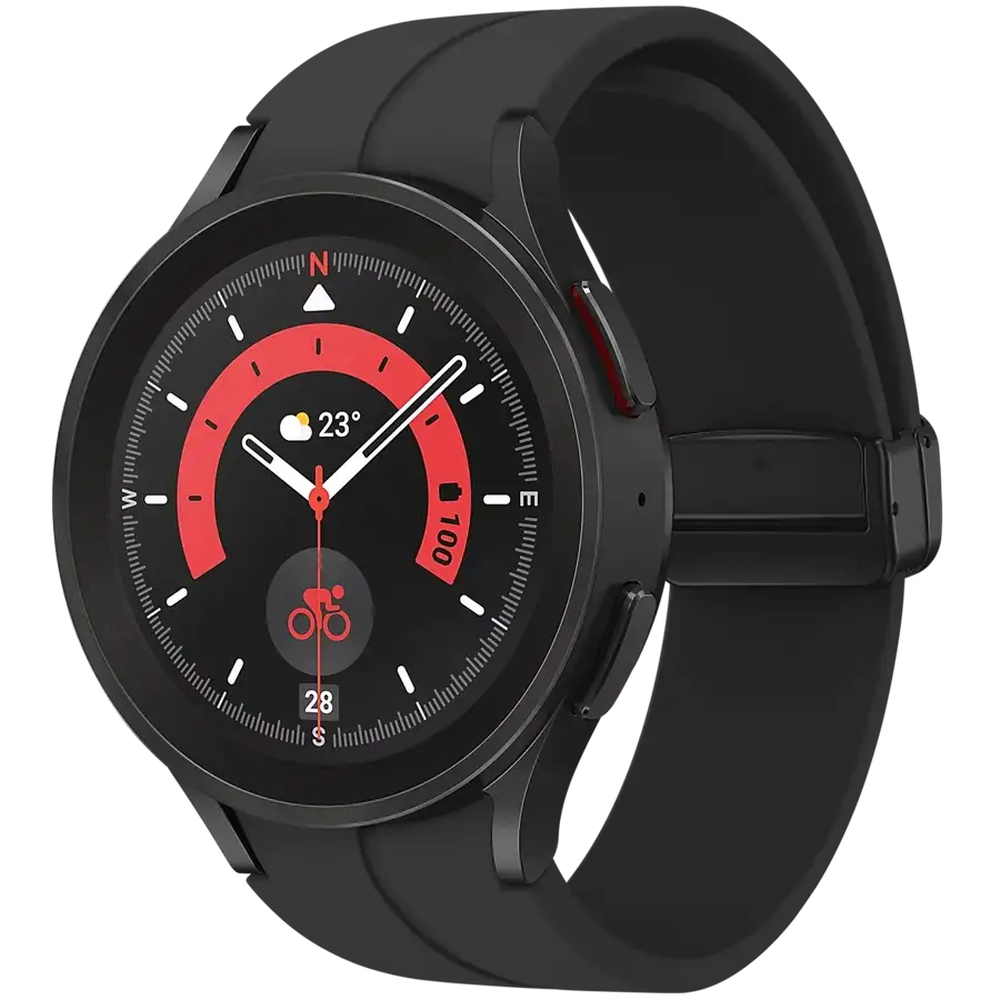 SAMSUNG Galaxy Watch 5 Pro LTE Smart Watch, 45χιλ., LTE, Μαύρος — Εικών №1 SAMSUNG Galaxy Watch 5 Pro LTE Smart Watch, 45χιλ., LTE, Μαύρος — Εικών №1