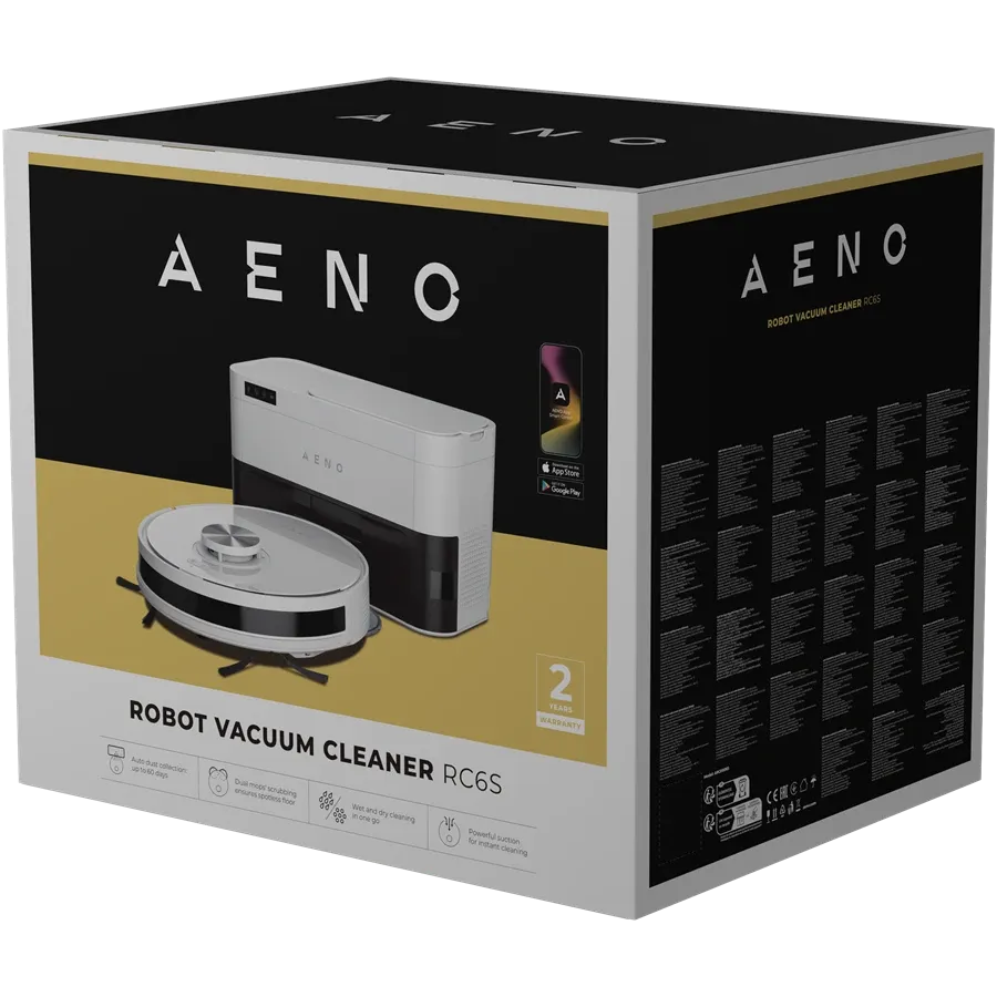 AENO Ηλεκτρική σκούπα ρομπότ RC6S, Λευκό — Εικών №12