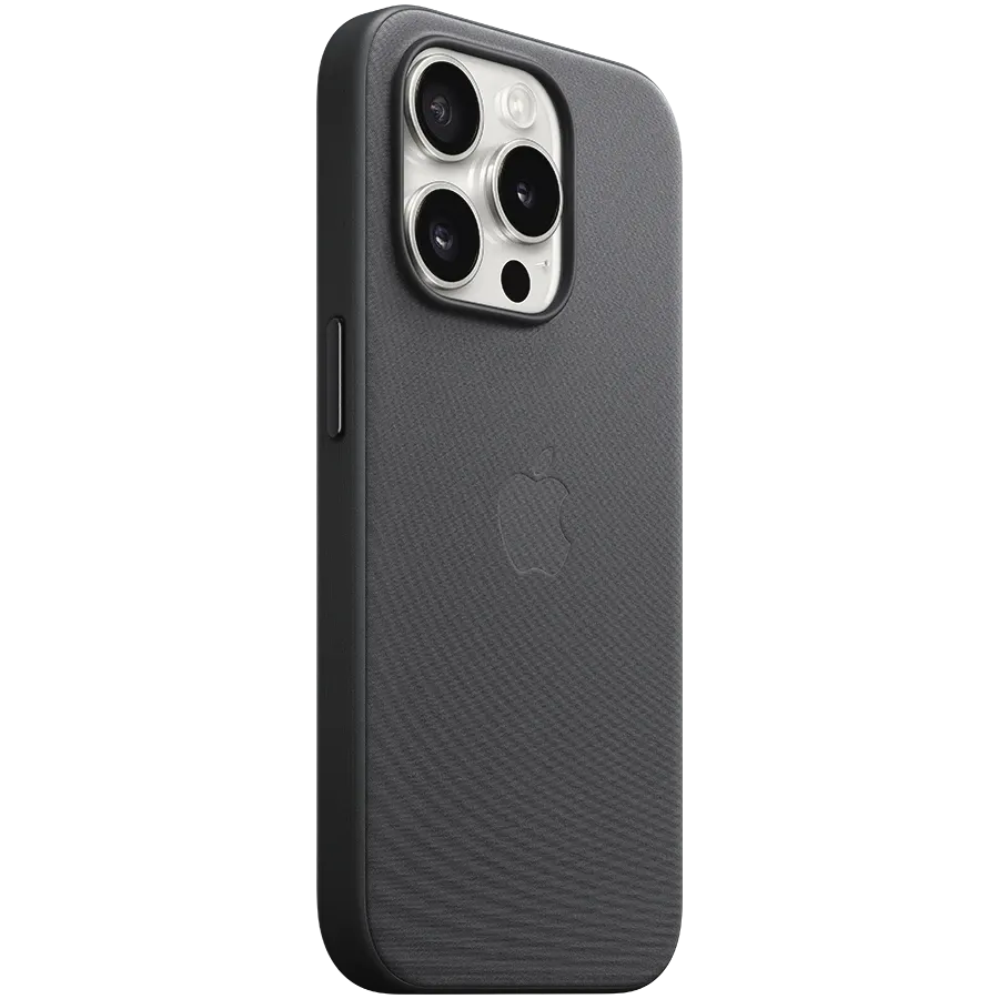 APPLE Чехол FineWoven Case с MagSafe, Чёрный для iPhone 15 Pro — Изображение №2
