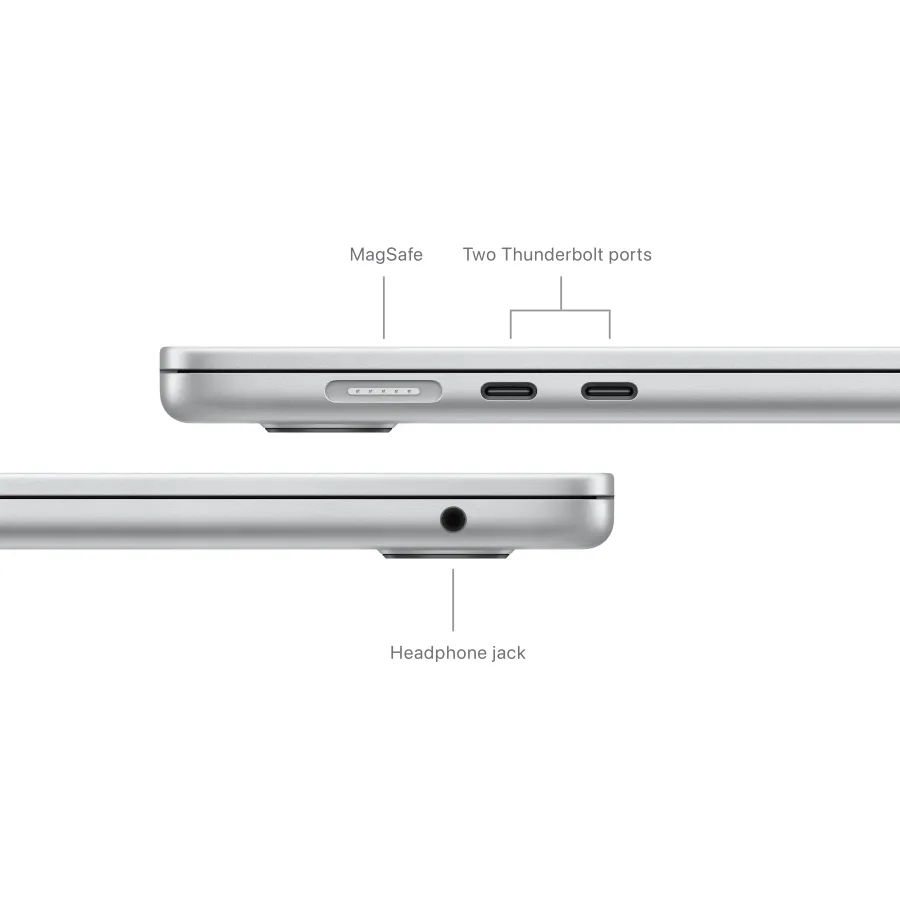 Apple MacBook Air 15.3"  Apple M3 (8C CPU/10C GPU), 8 GB, 256 GB, Silver, 2024 — Image №7