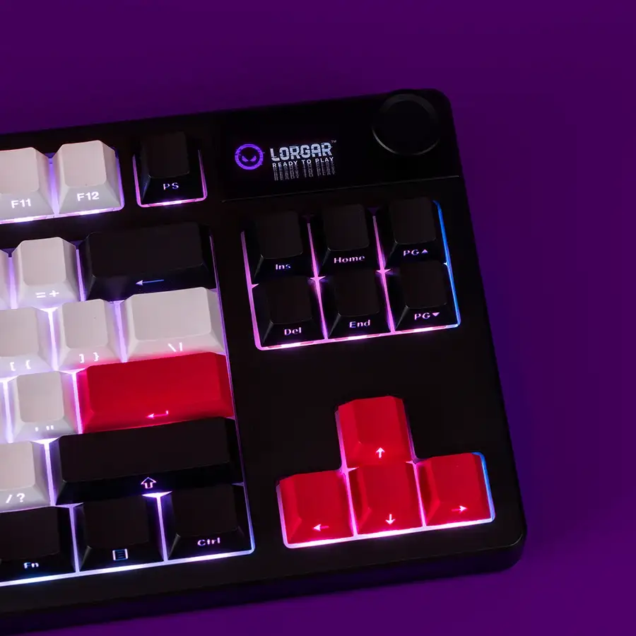 LORGAR KBP70TKLW Игровая клавиатура, Беспроводное, Белый, Английский — Изображение №12 LORGAR KBP70TKLW Игровая клавиатура, Беспроводное, Белый, Английский — Изображение №12
