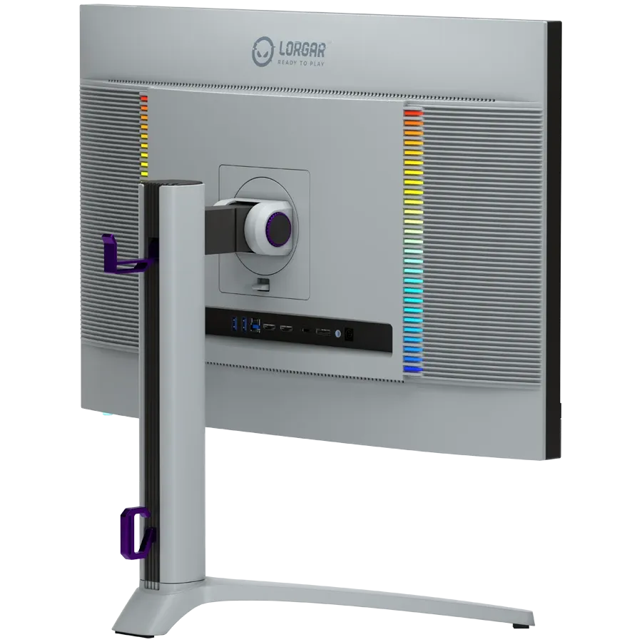 LORGAR LCD-монитор (27", 3840x2160, Fast IPS) Молочно-серый/черный — Изображение №6