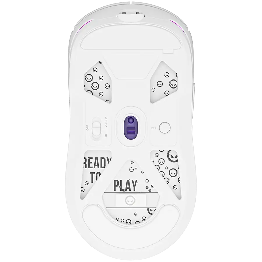 LORGAR MSA10W Gaming Mouse, Wireless, White — Image №7