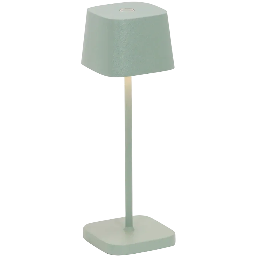 ZAFFERANO OFELIA MICRO TABLE LAMP 67x67x200mm. PAINTED SAGE GREEN 2.2W LED 60-73lm. — Εικών №1