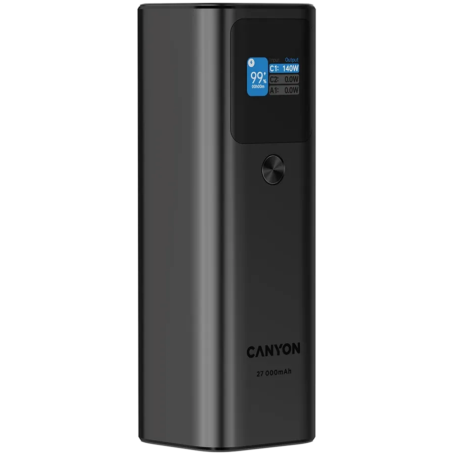 CANYON Power Bank, 27000 mAh, Σκούρο Γκρι — Εικών №4