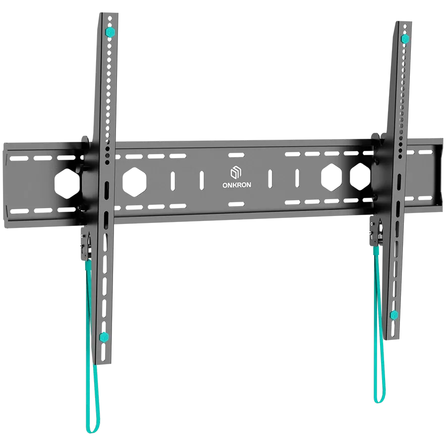 Ανακλινόμενη επιτοίχια βάση τηλεόρασης ONKRON for 60 to 110-inch Screens 24 up to 120.2 kg, Μαύρο,  VESA: 200x200 - 900x600 — Εικών №1