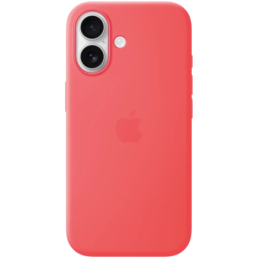 APPLE Чехол Silicone Case with MagSafe, Bright Guava для iPhone 17 — Изображение №1 APPLE Чехол Silicone Case with MagSafe, Bright Guava для iPhone 17 — Изображение №1