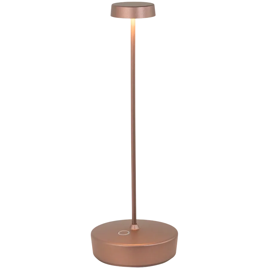 ZAFFERANO SWAP TABLE LAMP 100x290mm. MATT BRONZE 2.0W LED 22/27/3000K- 5Vdc max 2A-IP65 — Изображение №1
