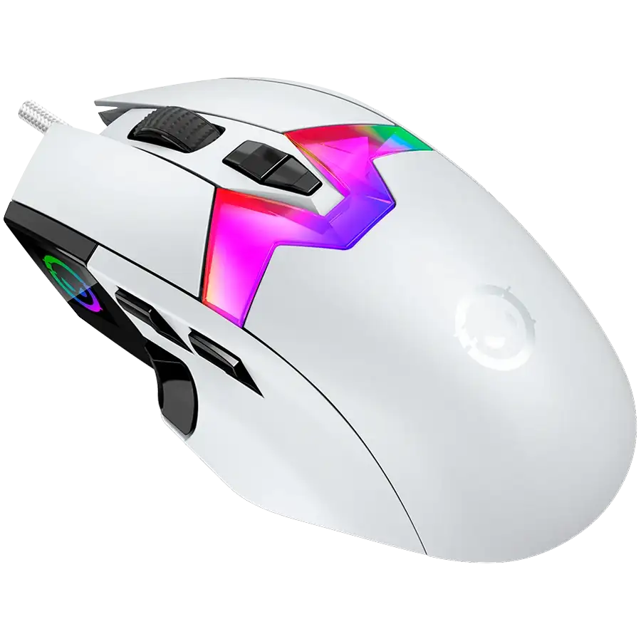 LORGAR MSP80 Gaming Mouse, Wired, White — Image №2 LORGAR MSP80 Gaming Mouse, Wired, White — Image №2