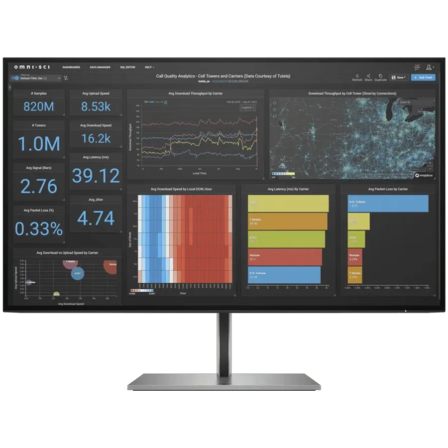 LED монитор HP INC Z27q G3 (27", 2560x1440, IPS) Black — Изображение №1