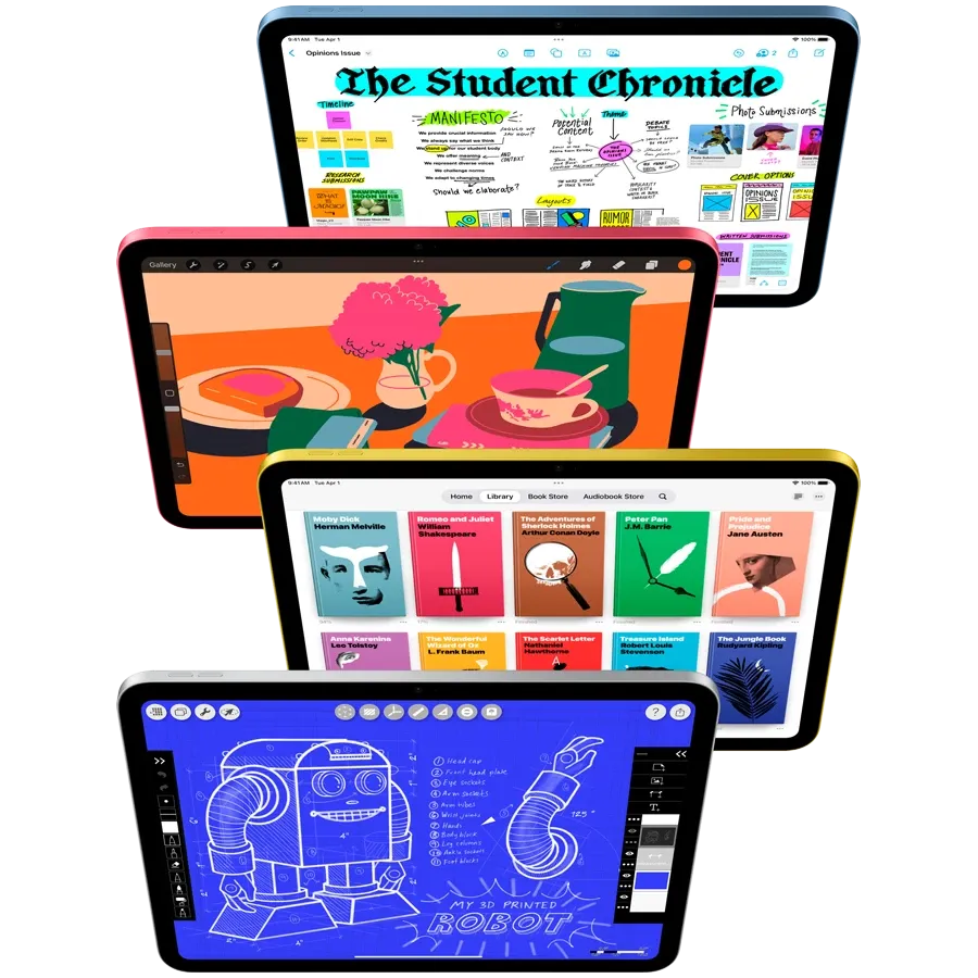 Apple iPad (A16), 512 GB, Wi-Fi+5G, 2025, Silver — Image №3