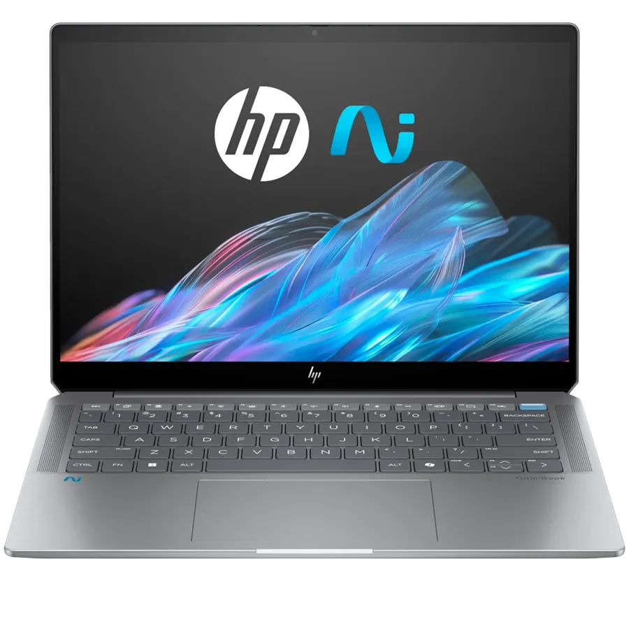 Ноутбук HP INC 14"), Ryzen AI 9 HX 375, 32 ГБ, Radeon, Meteorite Silver, 1 ТБ — Изображение №1