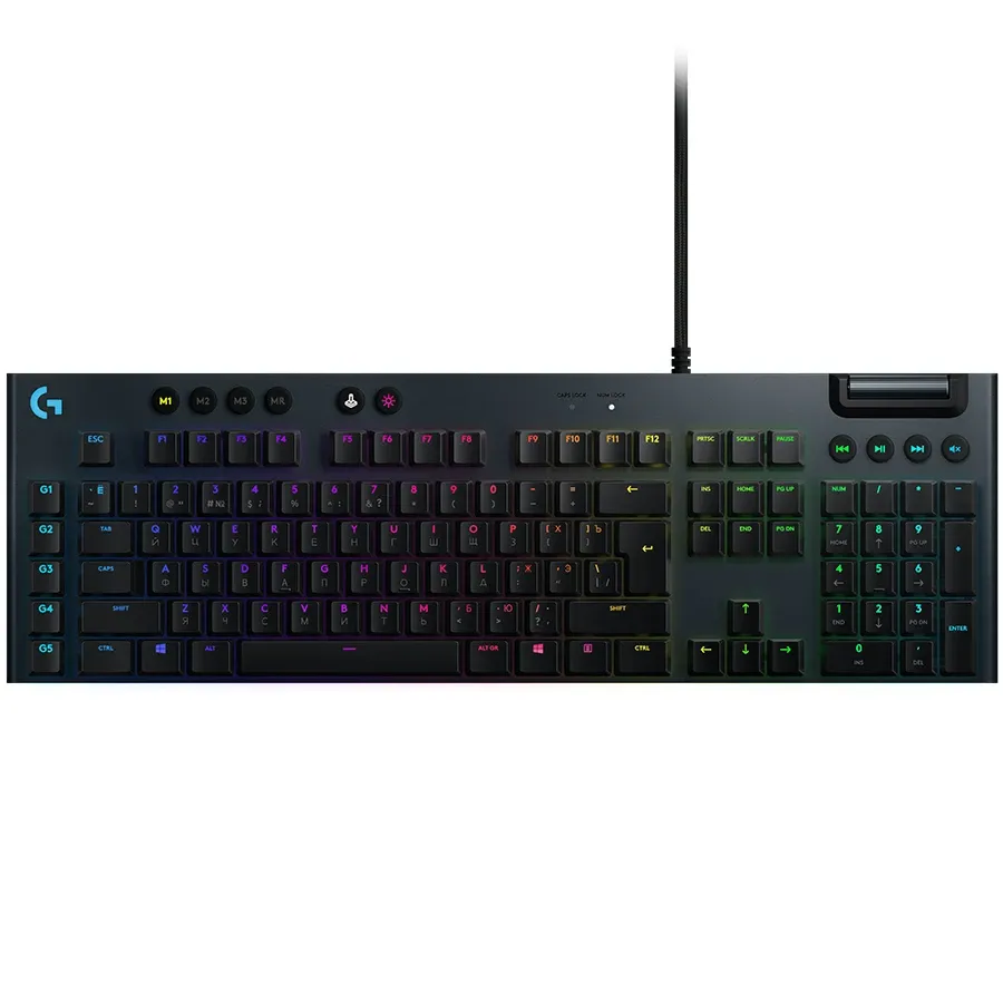 LOGITECH G915 Keyboard, Wireless, Carbon, RU/International EN — Image №1
