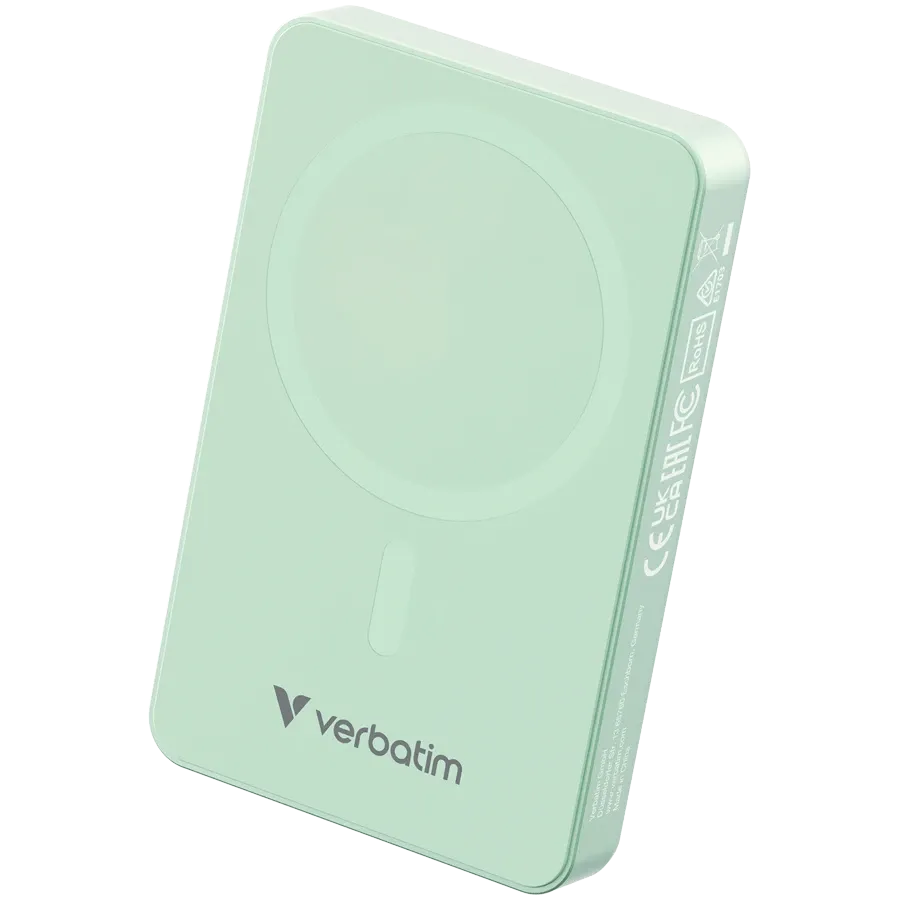 VERBATIM Power Bank, 10000 mAh, Green — Image №1