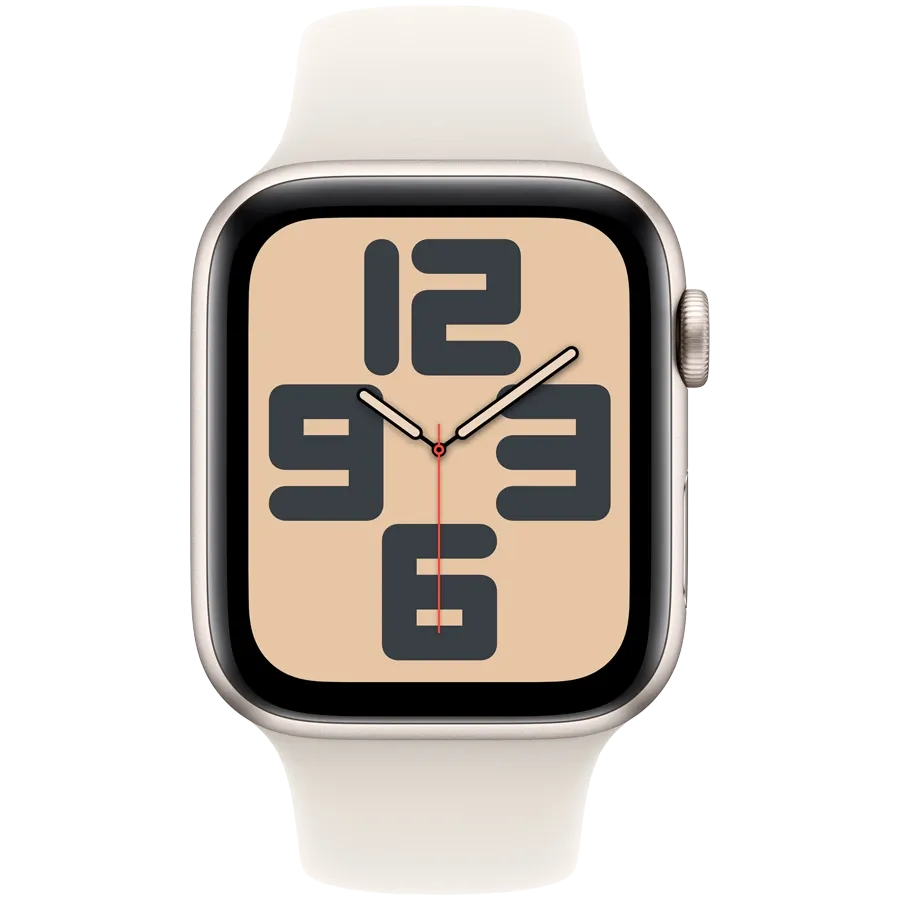 Apple Watch SE GPS Gen.2 (2024), 44mm, Starlight, Starlight Sport Band, S/M — Image №2