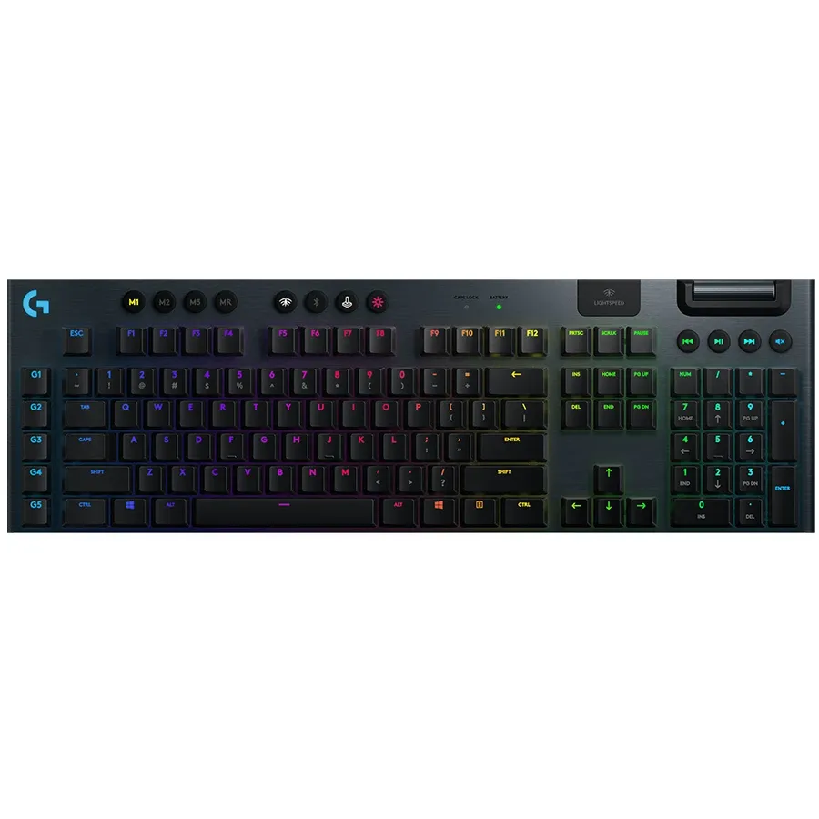 Keyboard LOGITECH G915, GL Linear switch, Wireless, Black, International EN — Изображение №1
