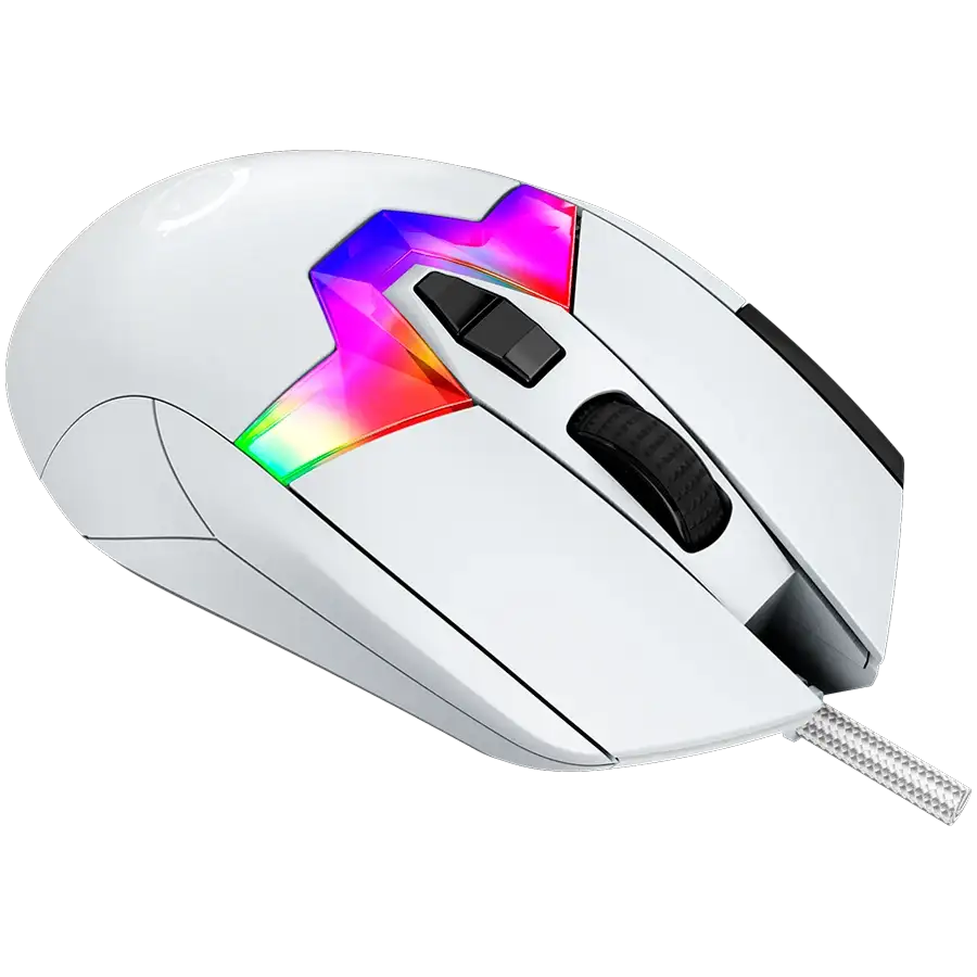 LORGAR MSP80 Gaming Mouse, Wired, White — Image №5 LORGAR MSP80 Gaming Mouse, Wired, White — Image №5