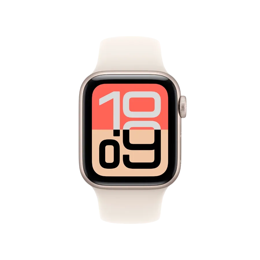 Apple Watch SE GPS Gen.3, 40мм, Золотой, Спортивный ремешок Starlight, M/L — Изображение №2
