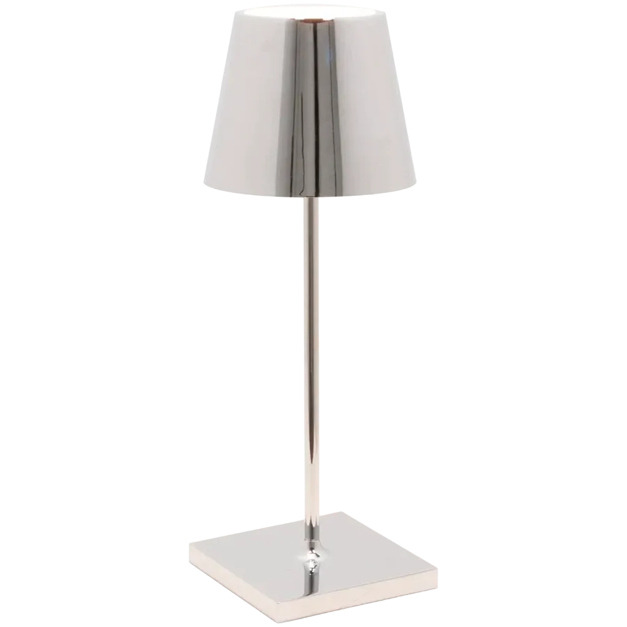 ZAFFERANO POLDINA PRO MINI TABLE LAMP 111x300mm. CHROME 2.2W LED 192/200lm. — Image №1