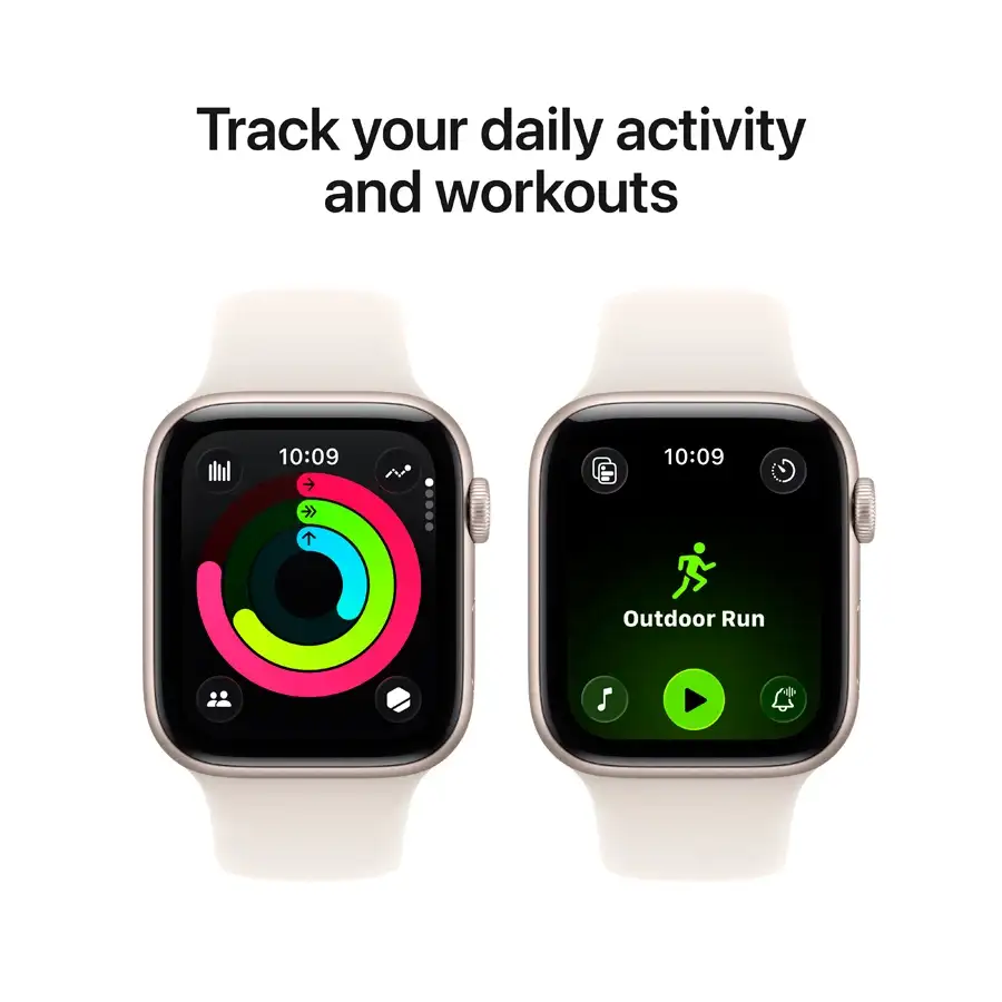 Apple Watch SE GPS Gen.3, 44mm, Gold, Starlight Sport Band, S/M — Image №6