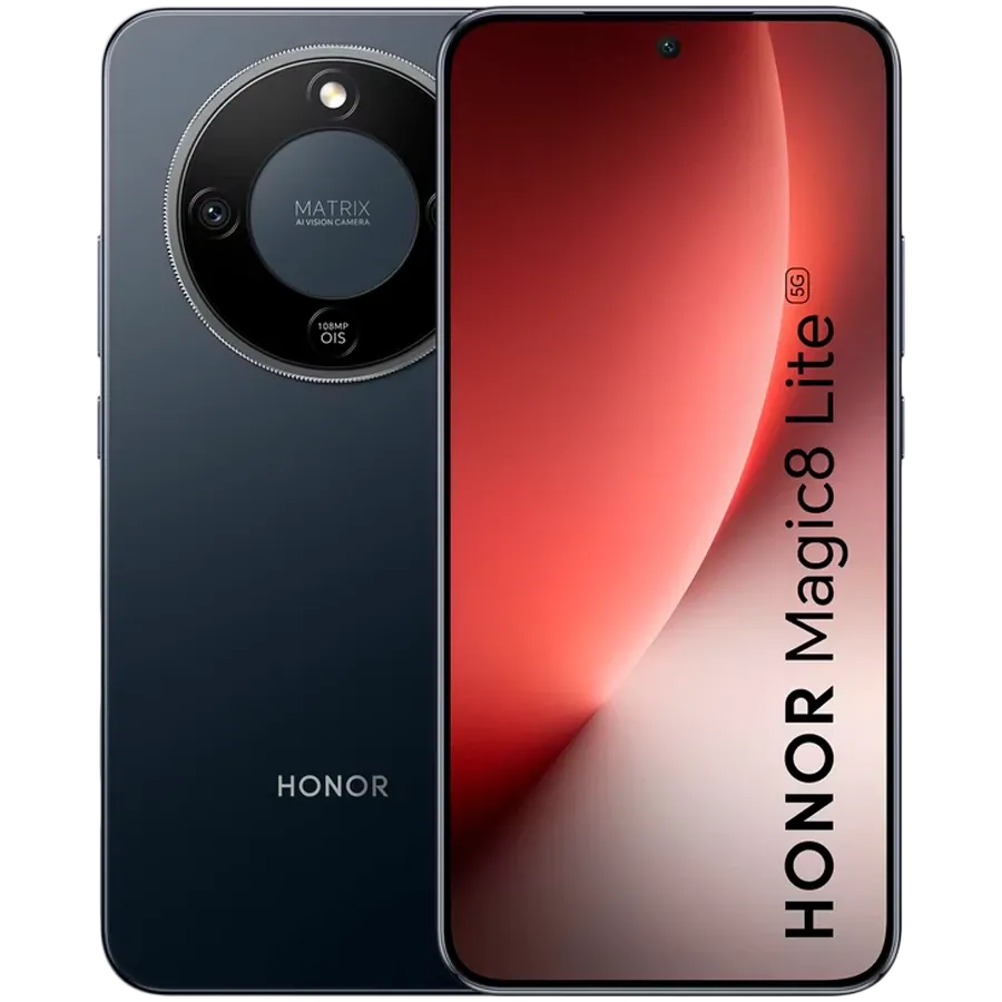 HONOR Magic 8 Lite 5G 8 ГБ/256 ГБ, Чёрный — Изображение №1 HONOR Magic 8 Lite 5G 8 ГБ/256 ГБ, Чёрный — Изображение №1