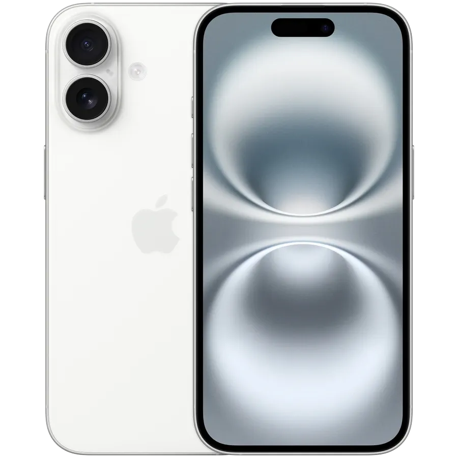 iPhone 16, 256 ГБ, Ақ — image №1
