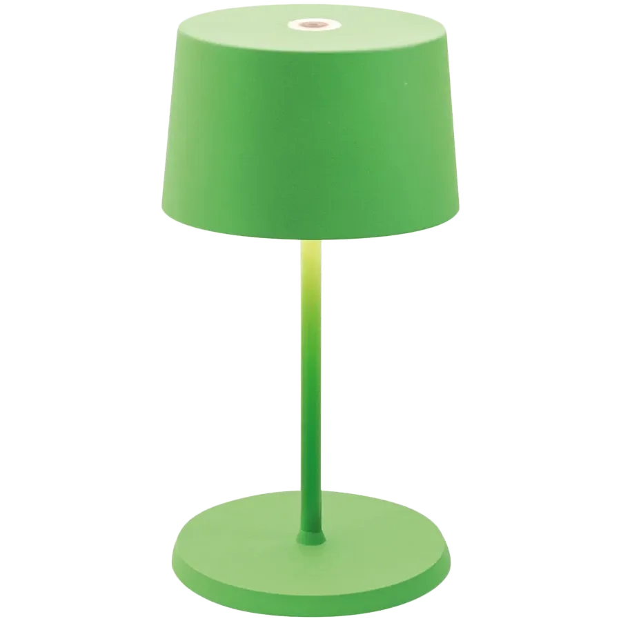 ZAFFERANO OLIVIA PRO MINI TABLE LAMP 110x220mm. MATT GREEN 2.2W LED 144/155 lm. — Изображение №1