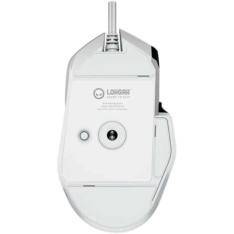 LORGAR MSP80 Gaming Mouse, Wired, White — Image №7 LORGAR MSP80 Gaming Mouse, Wired, White — Image №7