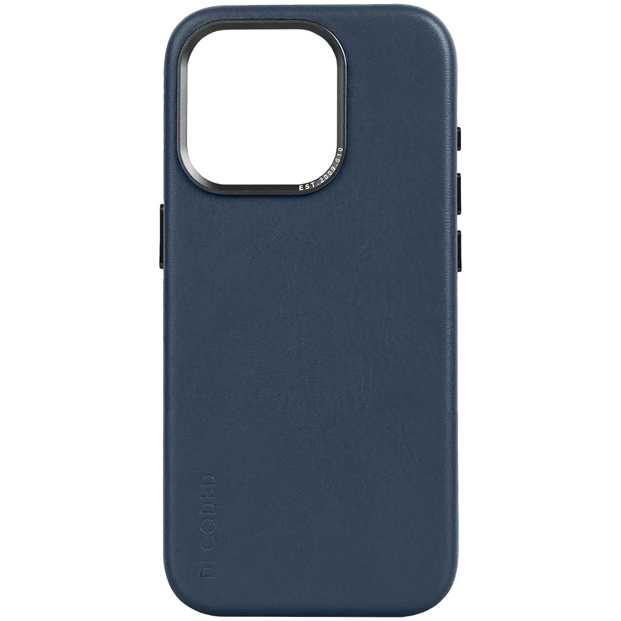 DECODED Θήκη Leather Case με MagSafe, Μαρίν for iPhone 15 — Εικών №1