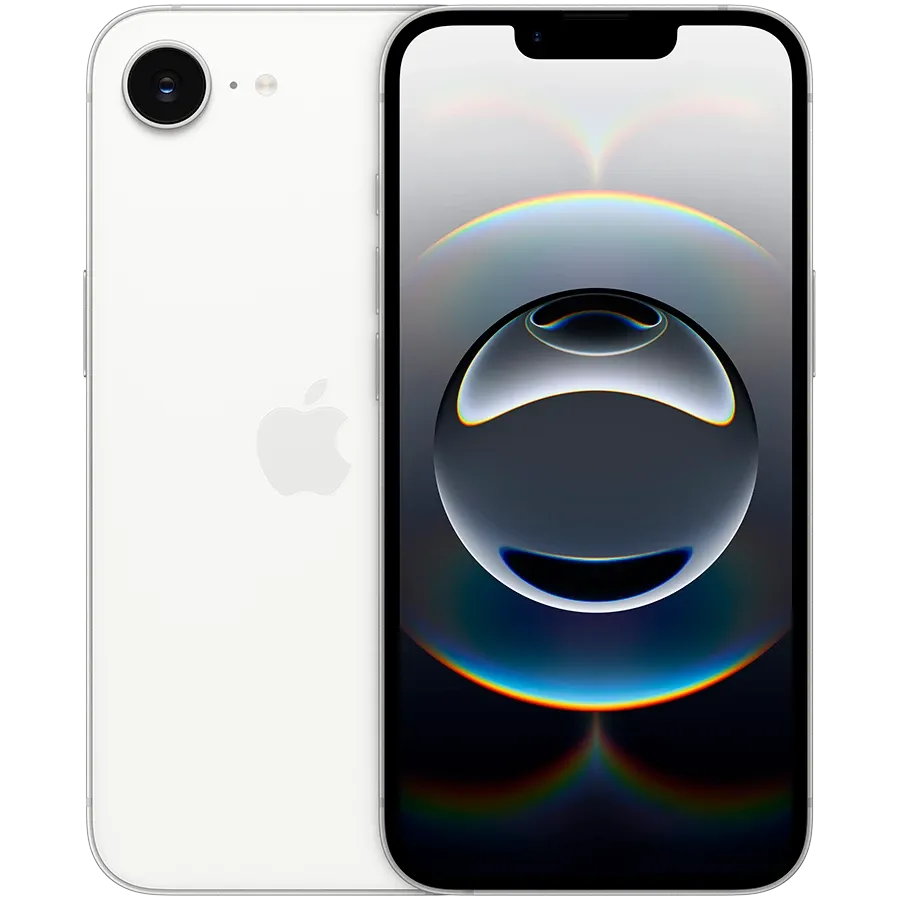 iPhone 16e, 128 ГБ, Ақ — image №1