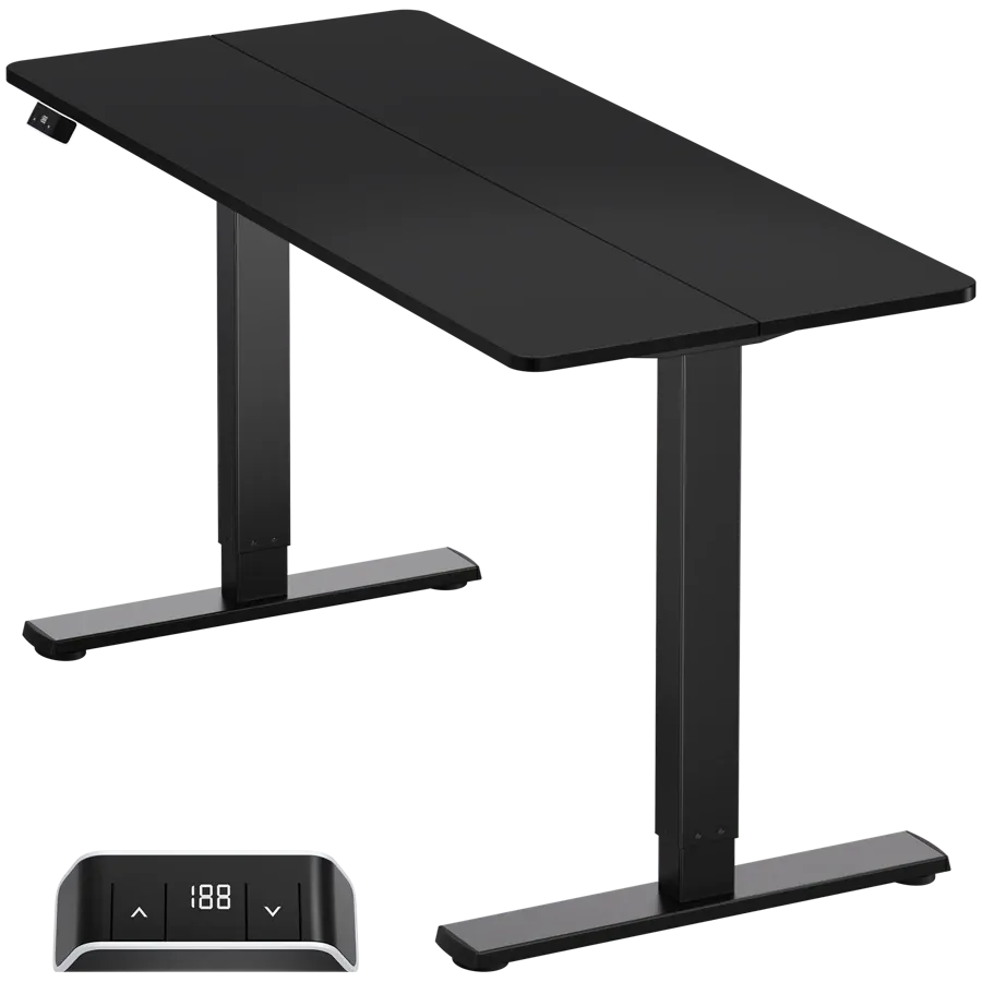 ONKRON Motorized Under Desk for Tabletop size 55x23", Μαύρος — Εικών №1