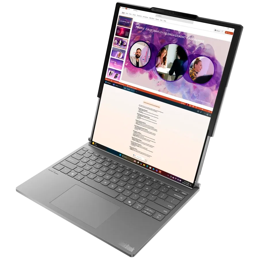 Laptop LENOVO ThinkBook Plus G6 Rollable 14"/16.7" (2000x1600/2000x2350 120Hz), Core Ultra 7 Processor 258V, 32 GB, Arc 140V, Luna Grey, 2025, 1 TB — Image №3