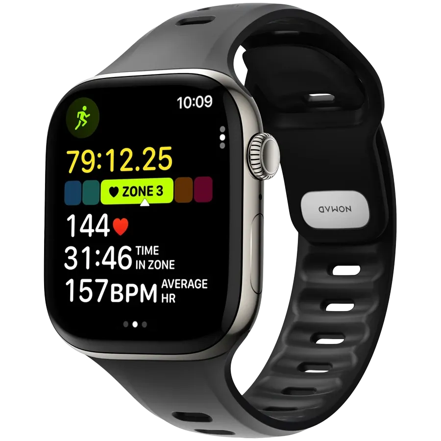 NOMAD Ζώνη Tempo Band Μαύρος Για Apple Watch 44 mmApple Watch 45 mmApple Watch 46 mmApple Watch 49 mm 44/45/46/49 mm — Εικών №2