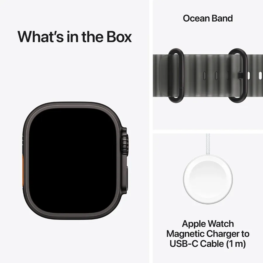 Apple Watch Ultra 4 GPS + Cellular, 49mm, Black, Translucent Black Ocean Band — Image №7