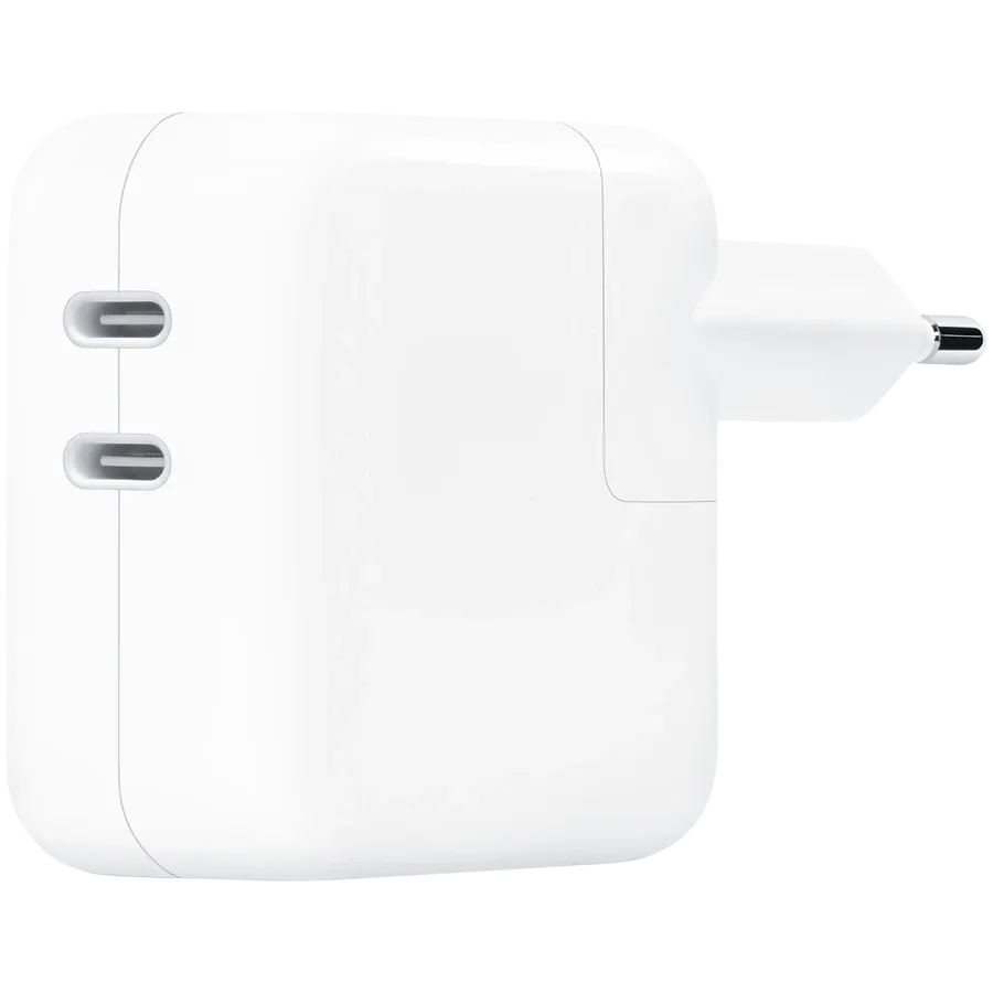 APPLE Προσαρμογέας ρεύματος 2*USB-C, 35 βατ, Λευκό — Εικών №3